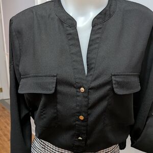 Ivanka Trump Black Button-Up Blazer